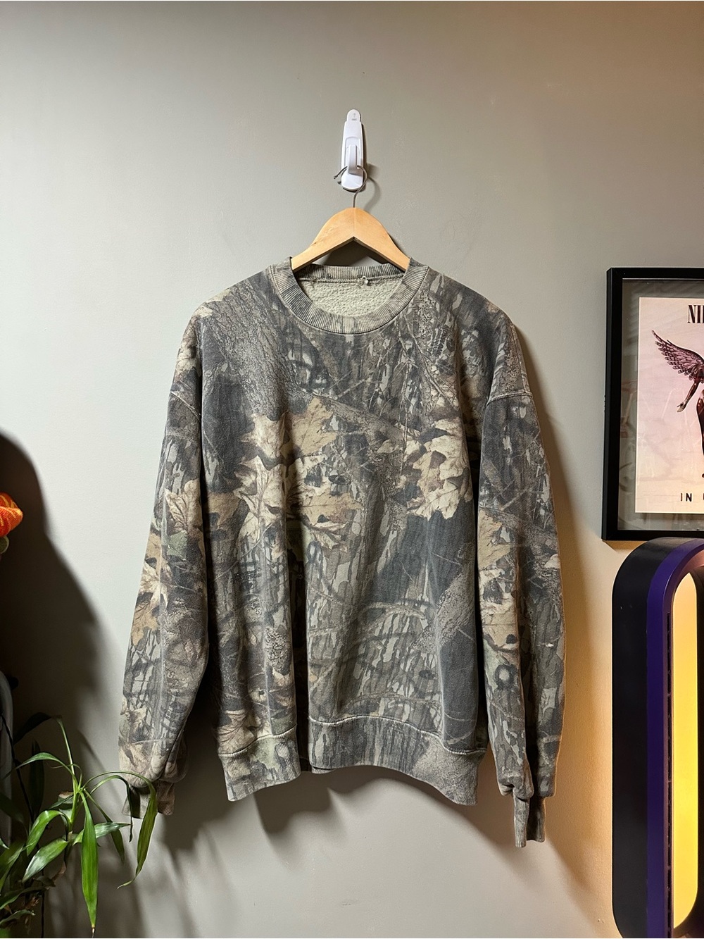 Vintafe Men's Realtree Crewneck Sweatshirt - Gray/Tan